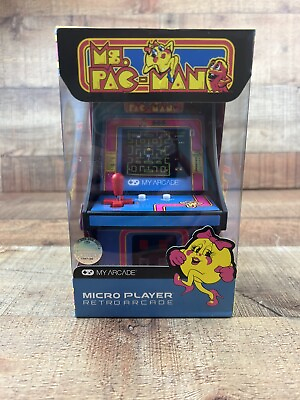 #ad MS PAC MAN CLASSIC ARCADE GAMEPLAY HANDHELD WITH SOUND REMOVABLE JOYSTICK NEW $44.97