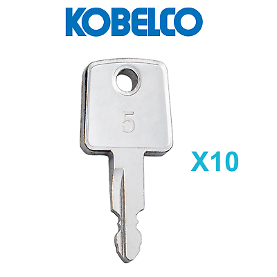 #ad 10X For Kobelco Excavator and Heavy Equipment Key K250 Fits Case Kawasaki $12.96