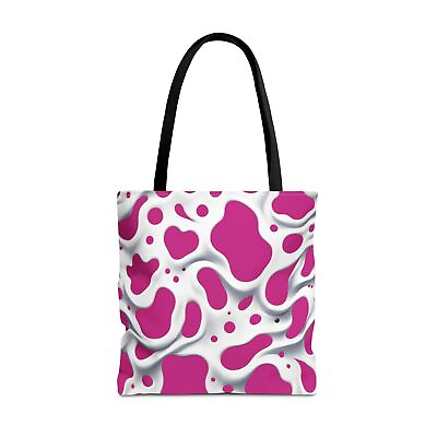 #ad Funky Pink Cow Print Tote Bag Stylish amp; Playful Fashionable Gift for Her $28.48
