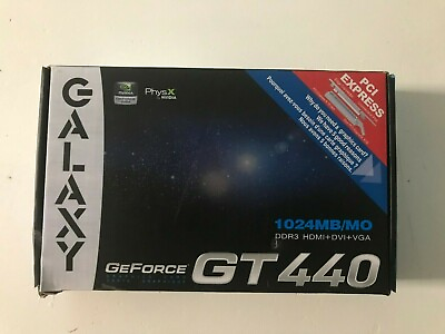 #ad Galaxy GeForce GT440 1024 MB DDR3 Computer Gaming Video Card amp; Installation CD $159.99