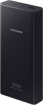Samsung Powerbank 20000 mAh Super Fast Charge 25W USB type C Black Powerful $23.95