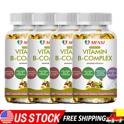 #ad Vitamin B Complex Supplement 8 Super B Vits 60 Capsules with Inositol Choline $20.99