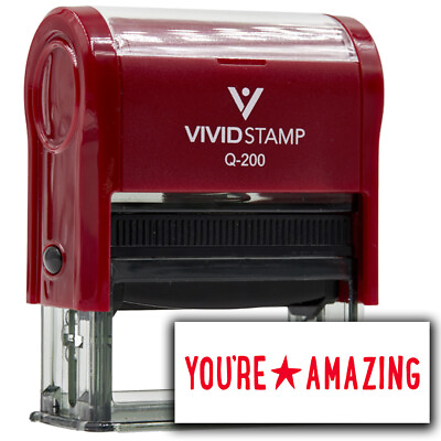 #ad Vivid Stamp You?re Amazing Teacher Feedback Self Inking Rubber Stamps $9.02