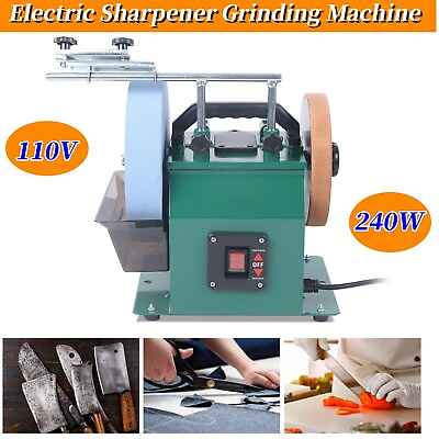 #ad 110V Electric Sharpener Grinding Machine Blade Grinder Water cooled Grinder 240W $231.81