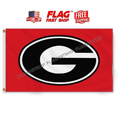 #ad Georgia FLAG 3X5 Bulldogs G Logo NCAA College National Champions FREE Shipping $12.98