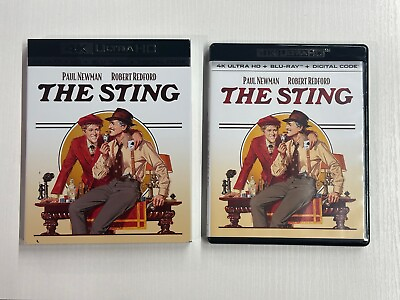 #ad The Sting 4K UHD Blu ray With Slipcover NO DIGITAL Paul Newman Robert Redford $12.95
