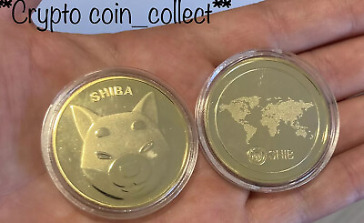 #ad GOLD SHIBA INU COIN CRYPTO COIN USA SELLER HIGH QUALITY $4.99