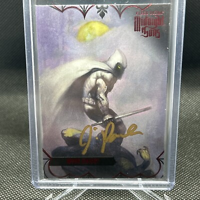 #ad 2023 Fleer Ultra Moon Knight🔥red. 60 100 Auto🌟Fresh takin Offers Gold auto $169.99