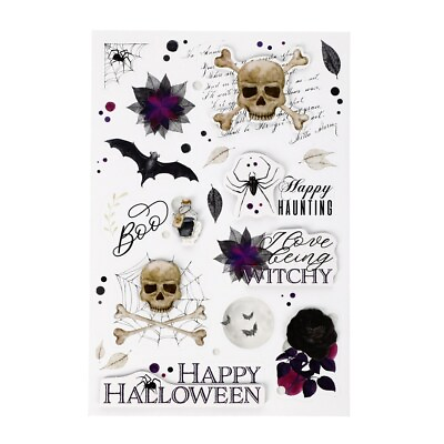 #ad Happy Haunting Halloween Dark Magic 3D Stickers Planner Crafts Scrapbook $4.25