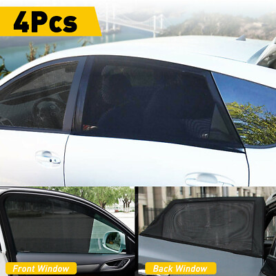 #ad 4x Car Window Covers Curtains Sun Shades Side Privacy Divider Passenger UV Block GBP 11.99