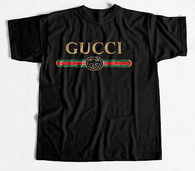 #ad Black T Shirt Guciii Shirt USA SIze New Print $30.00