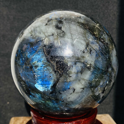 #ad Natural labradorite moonstone ball rainbow quartz crystal sphere 3620g $178.50