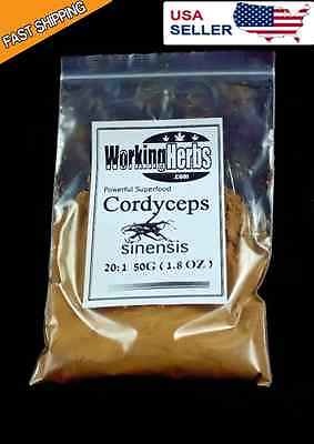 #ad Cordyceps Mushroom ✅ 100% Pure Superfood Extract powder 50:1 1.8 oz $12.95