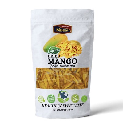 #ad Organic Dried Mangoes 100g 3.5oz Bag X 2 Packs $45.00