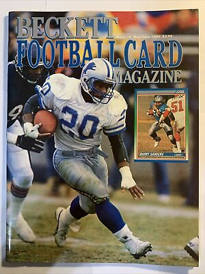 #ad BECKETT Football Card Magazine Issue #4 May June 1990 Barry Sanders CGC 9.0 $20.00