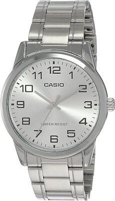 #ad Casio MTP V001D 7B Men#x27;s Standard Stainless Steel Easy Reader Silver Dial Watch $24.00