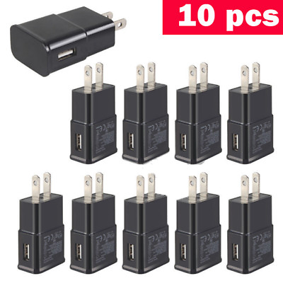 Lot 5 50 US Plug USB Power Adapter AC Home Wall Charger For Samsung Huawei HTC $4.88