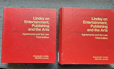 #ad The Law Lindey On Entertainment Publishing The Arts Agreements 3rd Ed Vol 5 amp; 6 $250.07