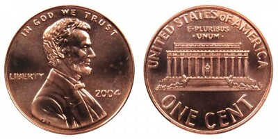 #ad 2004 P Lincoln Penny Uncirculated $1.49