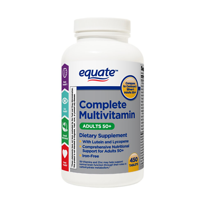 #ad Equate Complete Multivitamin Multimineral Supplement Tablets Adults 50 450 Co $97.50