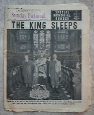#ad 1952 Sunday Pictorial quot;The Kings Speechquot; interest Lionel Logue article GBP 20.00