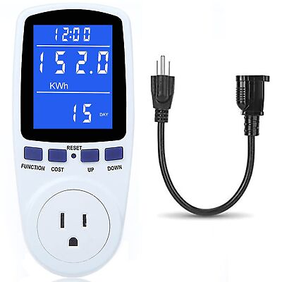 #ad Upgraded Watt Meter Power Meter Plug Home Electricity Usage Monitor Electric... $24.14