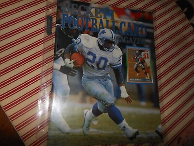 #ad Beckett Football Card Magazine Barry Sanders Issue #4 May June 1990 $12.00