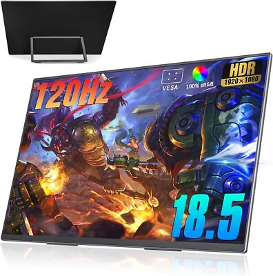 #ad Portable Monitor 18.5 Inch 120 Hz 1080P for Computer Switch Phone Devices ﻿ $159.58