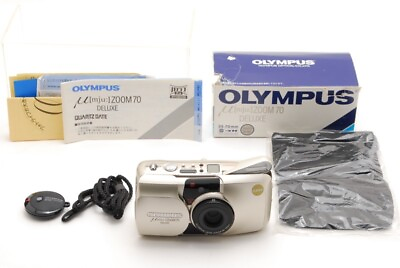 #ad Unused in Box Olympus μ mju Zoom 70 Deluxe 35mm Film Camera Compact JAPAN $129.99