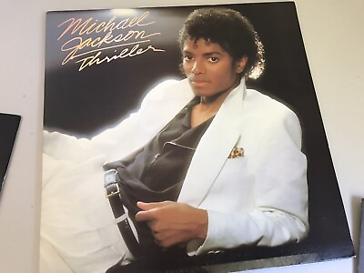 #ad Michael Jackson Vinyl Lp Thriller Rare By Misprint Cover No MJ Co Producer $55.00