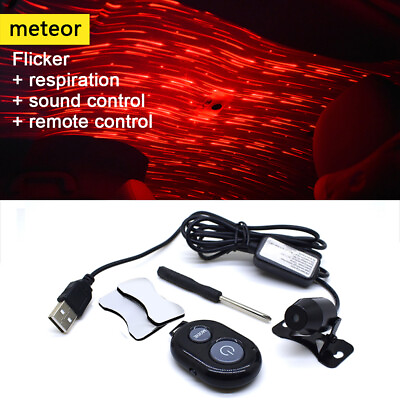 #ad Red LED Projector Light USB Interior Light Atmosphere Ambient Lamp Sky Type $15.88