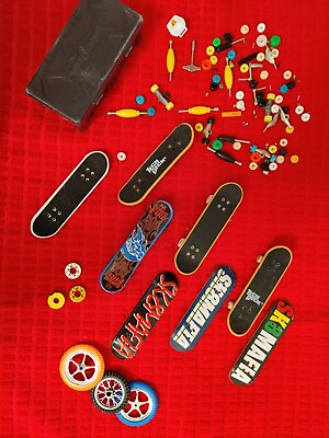 #ad LOT Tech Deck Fingerboards Tools Parts Skateboards Finger Bikes Parts Flick Trix $34.99
