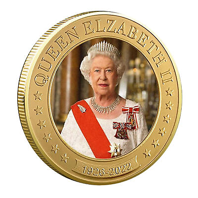 #ad Queen Commemorative Coin 1926 2022 Queen of England Collection Souvenir $8.50