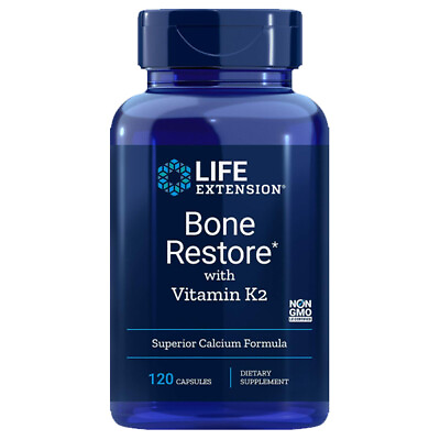 #ad Bone Restore with Vitamin K2 MK 7 200mcg 120 Caps Life Extension $17.10