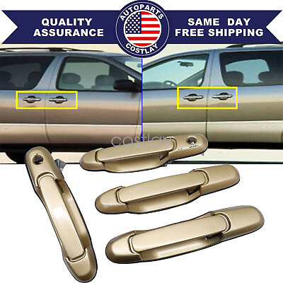 #ad Exterior Outside Door Handle Front Rear Left Right For 1998 2003 Toyota Sienna $31.34