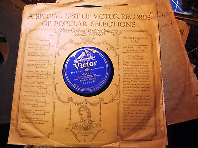 #ad W War I LAMBERT MURPHY Broadway Her Soldier Boy MOTHER Miracle of Love VIC 45111 $12.99