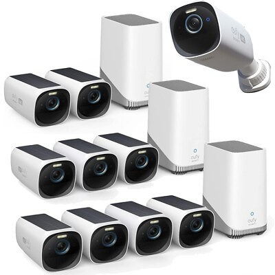 #ad eufy eufyCam 3 Wireless Security Camera System Solar Battery 4K Spotlight Camera $219.99