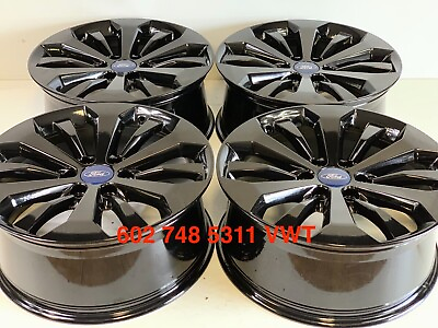 #ad 20quot; 20 inch OEM Factory Ford FIT F 150 King Ranch GLOSS BLACK Wheels Rims 4 $1589.00
