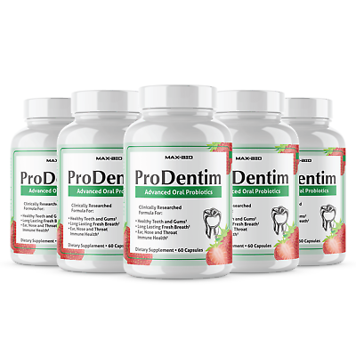 #ad Prodentim for Gums and Teeth Health Prodentim Dental Formula 60 Capsules 5 Pack $49.99