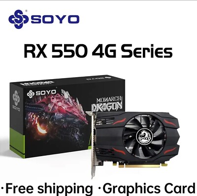 #ad SOYO Graphics Card AMD GPU Radeon RX 550 4G $80.00