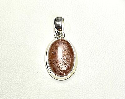 #ad Natural Sunstone 925 Sterling Silver Pendant Jewelry JY201 $10.99