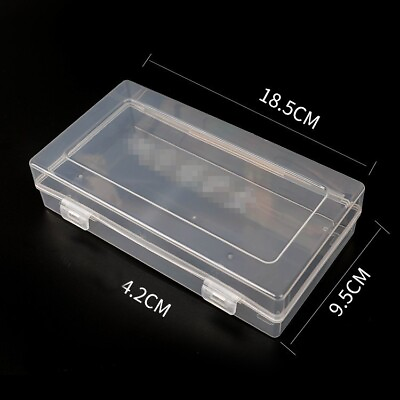 #ad 1 PC Plastic Storage Case For Clear Paper Money Holder 8.27*3.74*1.65inch $5.49