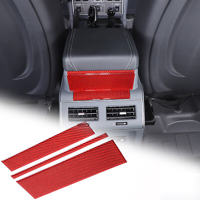 #ad Red Carbon Interior Armrest Box Rear Panel Trim Sticker For Ineos Grenadier 20 $35.99