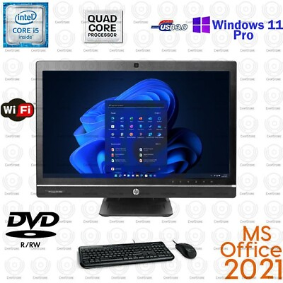#ad WINDOWS 11 HP AIO 23quot; All in one TOUCH PC Core i5 16GB RAM 500GB SSD Office 2021 $239.39