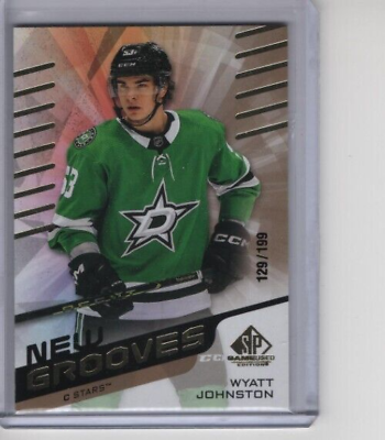 #ad 2022 23 SP GAME USED Wyatt Johnston NEW GROOVES RC SN 199 Dallas Stars $12.00
