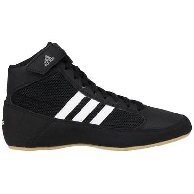 #ad 2023 Adidas HVC 2 Boys Black White Gum Wrestling Shoes Sizes Kids Sizes Youth $74.19