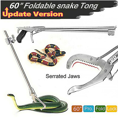 #ad 60#x27;#x27; Foldable Snake Tongs Reptile Grabber Heavy duty stainless steel snake tong $29.98