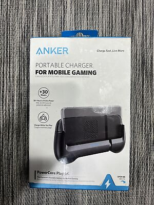 Anker. Portable Charger for Mobile Gaming. Power Core Play 6k. Black $27.77
