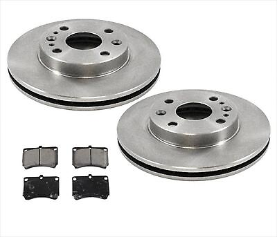 #ad Fits For 2000 2001 2002 KiaRio Front Disc Brake Disc Rotors With Ceramic Pads $92.00