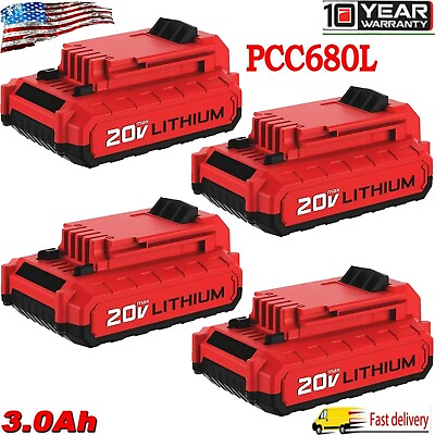 #ad For PORTER CABLE PCC685L 20V MAX Lithium PCC680L 3.0Amp Hour Pack Drill Battery $68.00